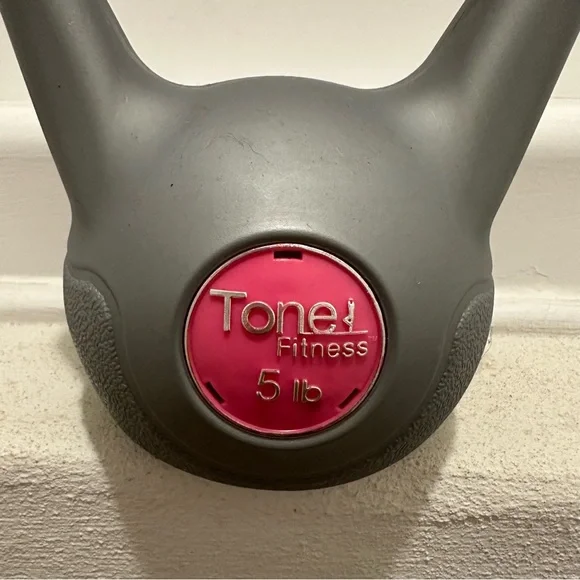 Tone Fitness 5 lb Kettlebell - Pink - Picture 2 of 9